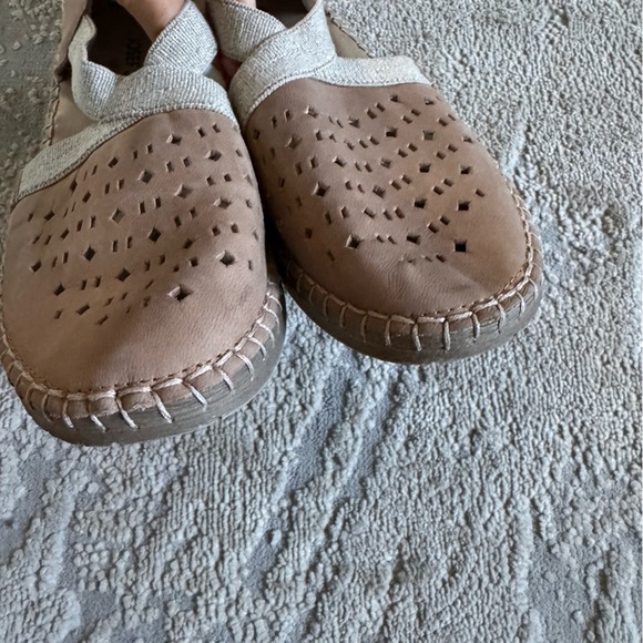 Josef Seibel Sofie 44 Slip On Shoe leather taupe brown flats 40 / 9 / 9.5 - Picture 4 of 14